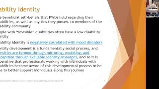 Psychosocial Aspects of Disability and Chronic Illness [upl. by Daahsar]