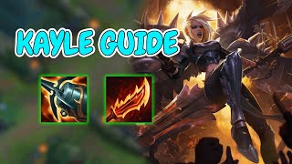 How to Win Lane with KAYLE Top Lane  Season 14 League of Legends Guide [upl. by Tarrance]