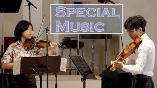 CLC Special Music  Vicky Chen violin amp Teddy Chen viola Mozart No1 K423 Allegro [upl. by Eerahc542]