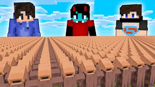 Best of SAVING 10000 VILLAGERS in Minecraft [upl. by Amadis]