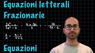 Equazione letterale frazionaria  Equazioni ✨RadicediPiGreco✨ [upl. by Einal]