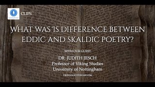 What was the difference between Eddic and Skaldic Poetry  With Dr Judith Jesch [upl. by Clerc553]