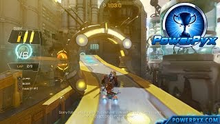 Ratchet amp Clank 2016  Kalebo Thunder Trophy Guide Kalebo Hoverboard Race [upl. by Atekihc]