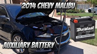 2014 CHEVY MALIBU LT 25  REPLACE AUXILIARY BATTERY amp CLEAR CODE P305F  HowtoDiy [upl. by Dorothee]