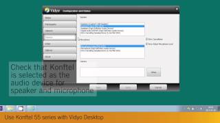 Use Konftel 55 series with Vidyo Desktop [upl. by Marijo349]