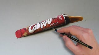 Calippo Ice 3D Drawing 🍧😋 [upl. by Anival]