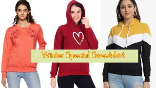 Winter Special Sweatshirt Ideas For LadiesGirls  Fashionable Dressed Ideas [upl. by Mell]