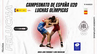 💥Mat 2 Campeonato de España Luchas Olímpicas U20  2023 💥 [upl. by Idnil]