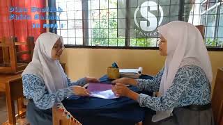 English Task  Job Interview Dialog  Shifa amp Dina  XII MIPA 1 [upl. by Navoj]