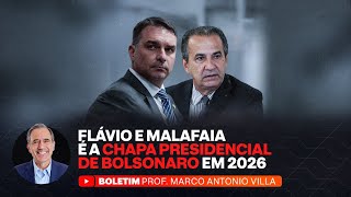 FLÁVIO E MALAFAIA É A CHAPA PRESIDENCIAL DE BOLSONARO EM 2026 [upl. by Aicenad243]