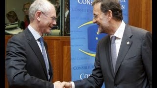 Van Rompuy ofrece un fondo de 2750 millones para España [upl. by Akinert]