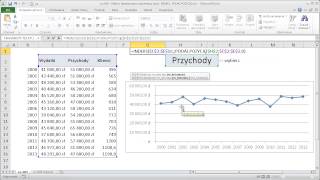 excel089  Wykres dynamiczny z wybieraną serią  INDEKS PODAJPOZYCJĘ [upl. by Ashatan]