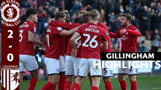 2425 HIGHLIGHTS  Crewe Alexandra 20 Gillingham [upl. by Yerkovich394]