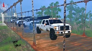 Ford F350 4x4 Offroad  Transportando Troncos por caminos difíciles  MudRunner Spintires [upl. by Fletch]