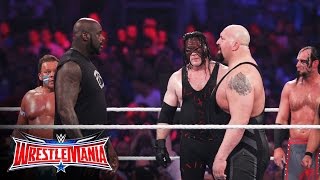 Shaquille ONeal enters the 3rd annual Andre the Giant Memorial Battle Royal WrestleMania 32 [upl. by Fita]