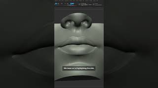 Female lips blockout  3D model reference by Anatomy For Sculptors digitalsculpting 3dartist [upl. by Reifnnej632]