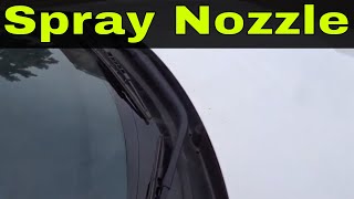 How To Fix A Clogged Windshield Washer Spray NozzleEasy Tutorial [upl. by Bergmann246]