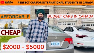 Best Cars for International Students in Canada  Cheap Affordable Cars for Student life [upl. by Aerbma]