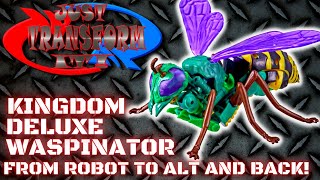 JUST TRANSFORM IT Kingdom Deluxe Waspinator [upl. by Appleby716]