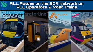 All Routes on the SCR Network East amp Southbound V172 amp V173  Stepford County Railway  Roblox [upl. by Marlowe]