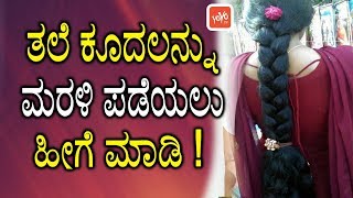 ತಲೆ ಕೂದಲನ್ನು ಮರಳಿ ಪಡೆಯಲು ಹೀಗೆ ಮಾಡಿ   Hair Growth Tips in Kannada  YOYO TV Kannada Health [upl. by Persas]