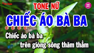 Chiếc Áo Bà Ba Karaoke Tone Nữ  Rumba Đỉnh Nhất Hiện Nay  Tiên Organ [upl. by Cathrin]