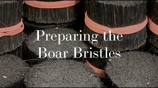 How Boar Bristles are prepared for Beard Brushes [upl. by Champaigne618]