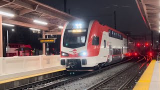 Caltrain Stadler KISS EMU 310 amp 309 in Test Run Spotted at San Jose Diridon Station [upl. by Anayi]