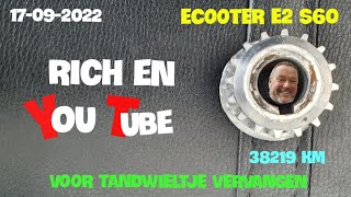 🇳🇱Voor tandwieltje vervangen ECOOTER E2 [upl. by Freeman801]