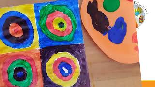 Wassily Kandinsky Colours And Shapes  Art For Kids  HandsOn Education [upl. by Yodlem]