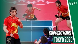 🇨🇳 vs 🇯🇵  Womens Team Table Tennis  Full Gold Medal Match  Tokyo 2020 [upl. by Attehcram]