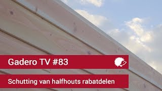 83 Schutting maken met halfhouts rabatdelen [upl. by Nnywg]