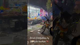 Diwali celebrations by Roadside Hawkers in Mumbai tradition diwali roadsidemarket viralvideo [upl. by Parette]