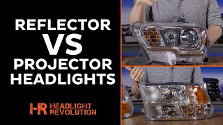 The difference between Reflector or Projector headlights  Which one do you have now [upl. by Llenil]