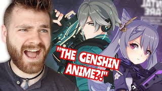 Reacting to GENSHIN IMPACT HoYoFair Animated Short  quotFight at the Museumquot  REACTION [upl. by Cristionna]