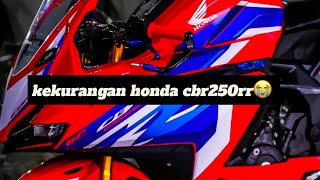 kekurangan honda cbr250rr apakah layak dibeli [upl. by Awuhsoj]