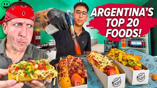 Must Try Before You Die Argentinas TOP 20 Street Foods [upl. by Meedan]