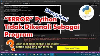 Mengatasi PIP Install amp Python quotThe term pip is not recognized as the name of a cmdleftquot [upl. by Atsirhc]