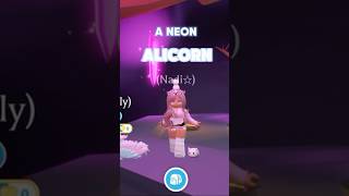 Let’s make a NEON ALICORN🪽🦄 adoptmeroblox adoptmepets Naddilo [upl. by Walley]