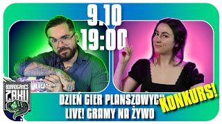 DZIEŃ GIER PLANSZOWYCH  LIVE  QampA Gramy na Żywo KONKURS [upl. by Pittel874]