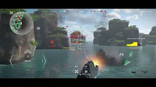 Gameplay USS Zumwalt 24M Dmg Modern Warships [upl. by Moir]