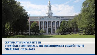 Certificat duniversité en Stratégie territoriale microéconomie et compétitivité  Testimonials [upl. by Arriet]