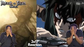 LEVI VS BEAST TITAN ANIME HATER REACTS TO ATTACK ON TITAN SEASON 3 EPISODE 17 REACTION  HERO [upl. by Puri]