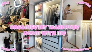 Wardrobe room makeover✨ [upl. by Larochelle675]