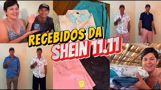 SHEIN 1111  ELE NA SHEIN  PRIMEIROS RECEBIDOS MASCULINOS DA SHEIN [upl. by Hemminger]