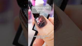 🧲 how to use magnetic nail polish 👀 nails nailpolish [upl. by Bowra309]