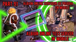 Albion Online Mobile Test Server  Servidor de prueba en Mobile  Android  IOs albiononlinemobile [upl. by Nij]