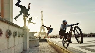 Bike Vs Parkour Jumping from the Highest Roofs in London to Paris In 8K [upl. by Abdella802]