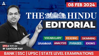 The Hindu Editorial Analysis  The Hindu Vocabulary by Santosh Ray  Bank SSC amp Railway Exams [upl. by Kaete]