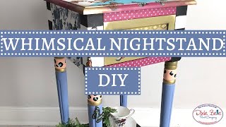 How To Create A Whimsical Nightstand With Chalk Mineral Paint [upl. by Dallis]